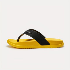 Men's Casual Platform Flip Flops with Arch Support Lightweight