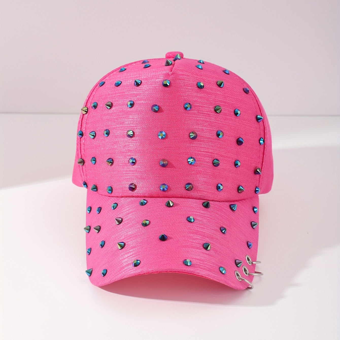 3 Ring Diamond Decoration Sun Hat Baseball Cap For Couple