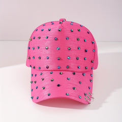 3 Ring Diamond Decoration Sun Hat Baseball Cap For Couple