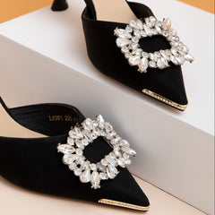Square Rhinestones Shoe Buckles - Wedding High Heel Decoration