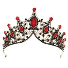 Baroque Queen Crown Rhinestone Wedding Tiara Crystal Vintage Princess Crown