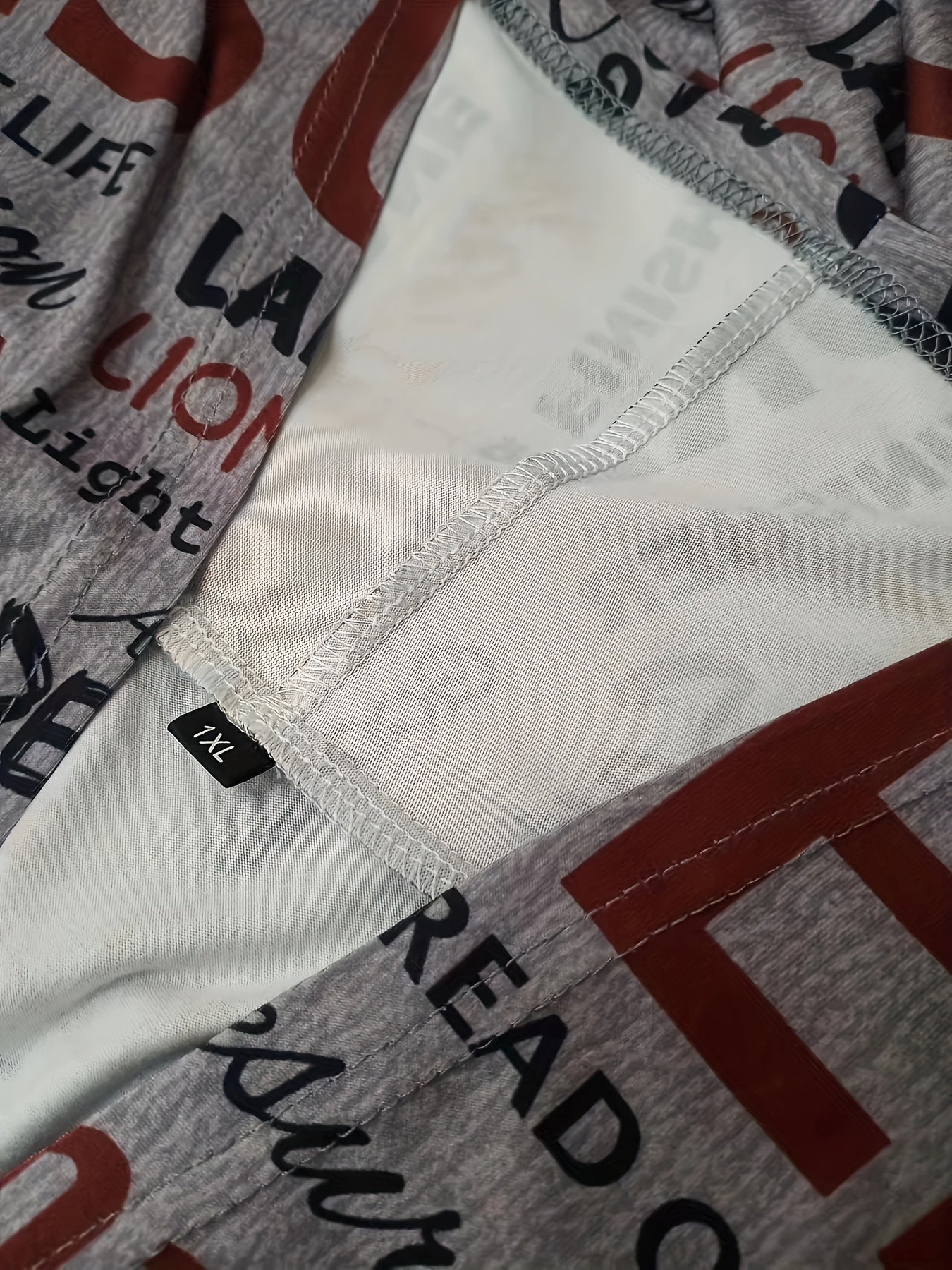 Letter Print Open Front Cardigan