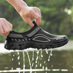 Men's Chunky Water Shoes w/ Hook & Loop Casual Outdoor Walking Shoes