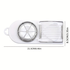 Small 2 in 1 Egg Cutter Stainless Steel Kitchen Accessory