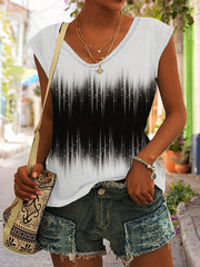 Casual Sleeveless Tank Top V Neck Summer Wear