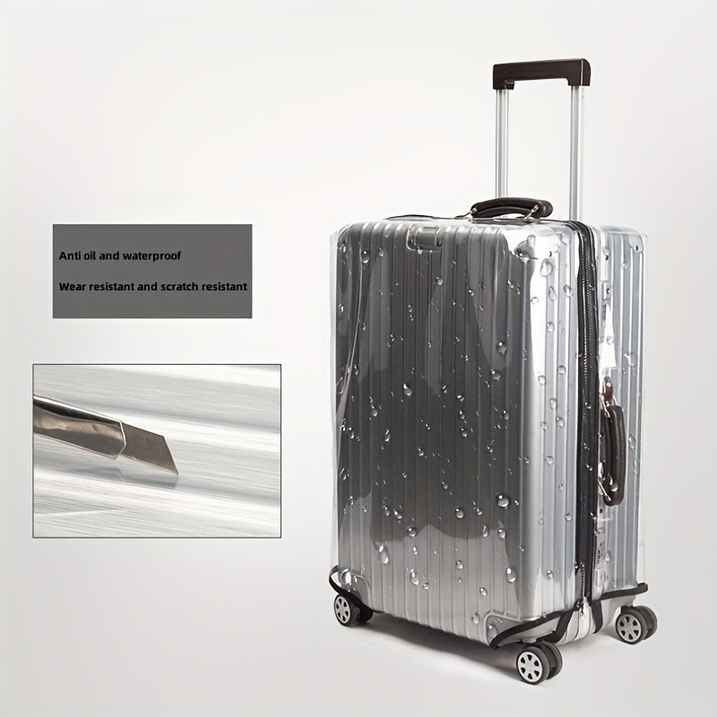 Clear PVC Luggage Protector Cover Waterproof Travel Case Cover