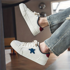 Men's Star Pattern Skate Shoes Non Slip Sneakers For Youth Men