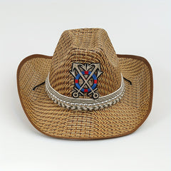 Men's Sunshade Straw Hat Large Edge Outdoor Beach Hat