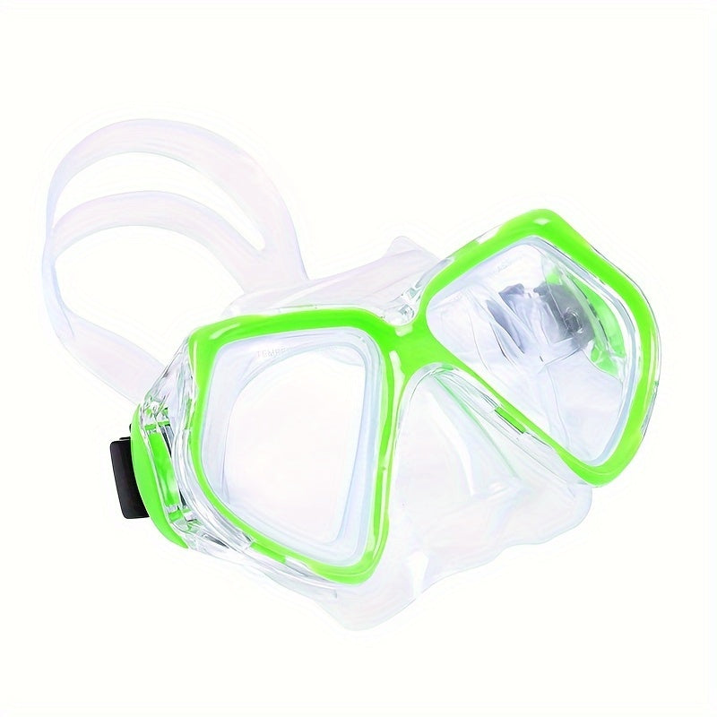 Adult Waterproof Diving Goggles w/ PC Tempered Glass Lenses