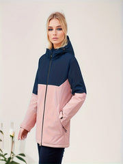 Women's Outdoor Sports Jacket Windproof Rainproof Hooded Jacket