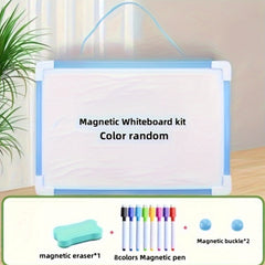 12pcs Erasable Graffiti Board Set with Whiteboard, Pens & Magnetic Fasteners