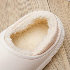 Boys Cartoon Plus Fleece House Shoes Soft Non Slip Indoor Walking Shoes