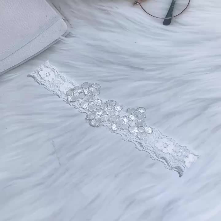 Floral Lace Garter Belt Floral Decor Mesh Elastic Leg Ring Belt