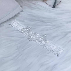 Floral Lace Garter Belt Floral Decor Mesh Elastic Leg Ring Belt