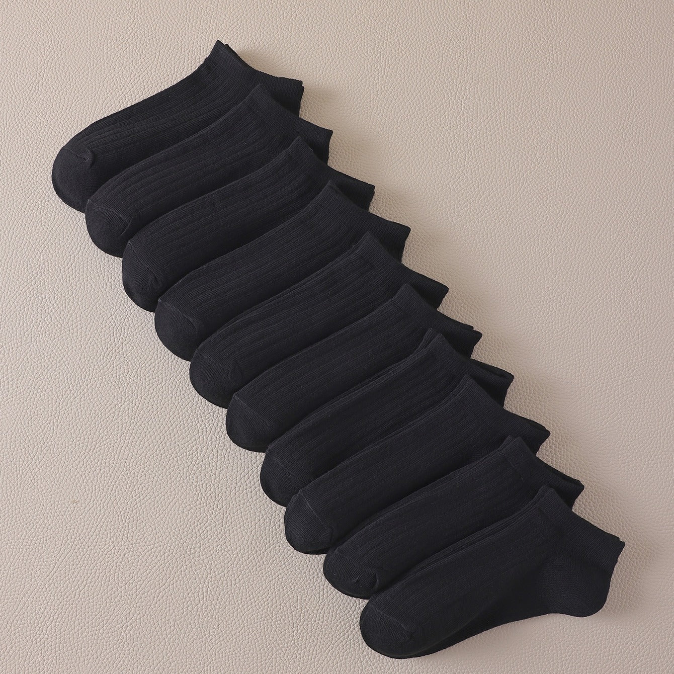 10 Pairs Solid Low Cut Ankle Socks Women's Stockings