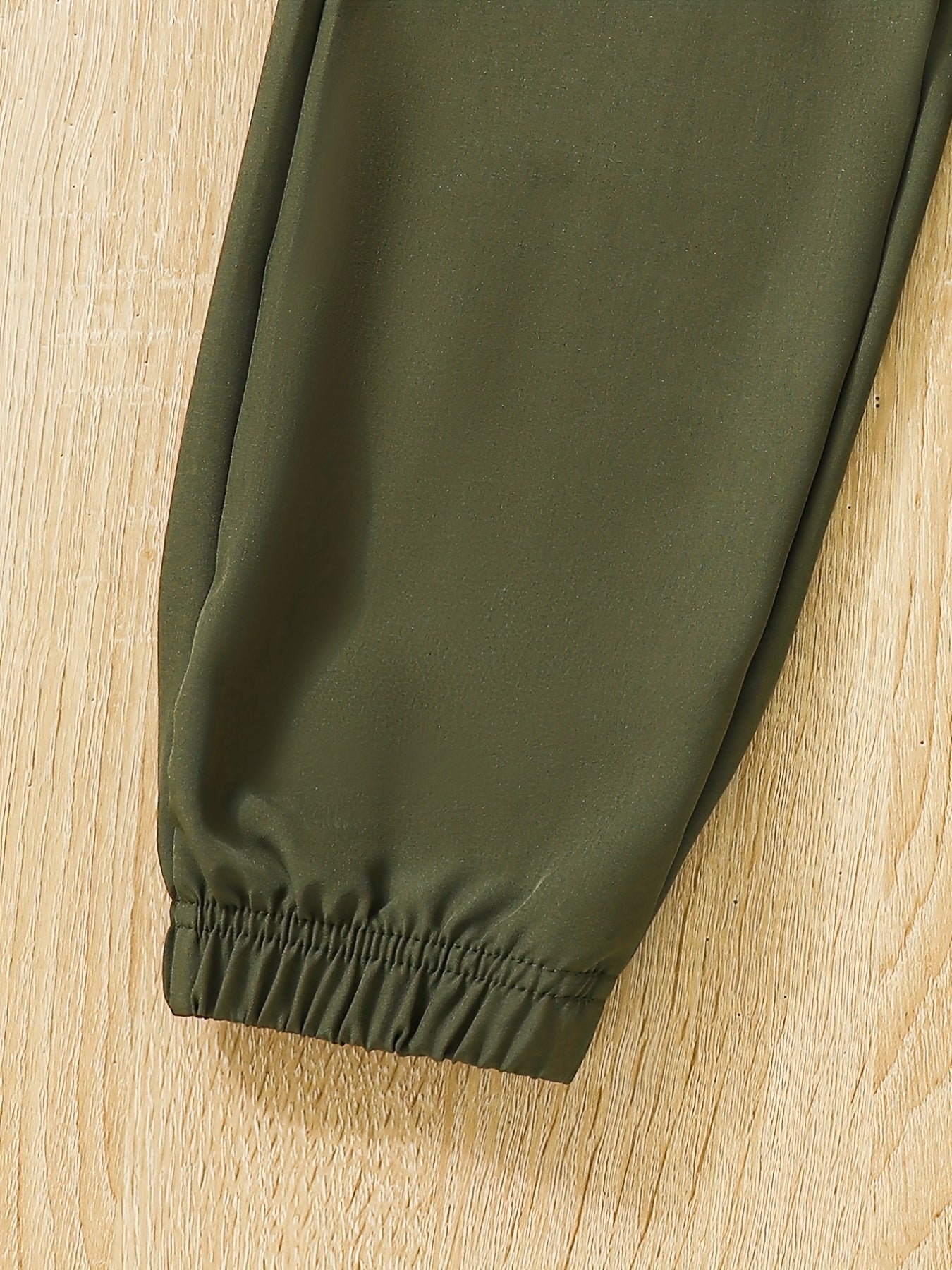2pcs Girls Basic Jogger Bow Front Elastic Waist Trousers