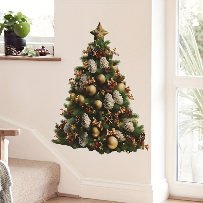 Christmas Tree Wall Decals Merry Christmas Wall Stickers