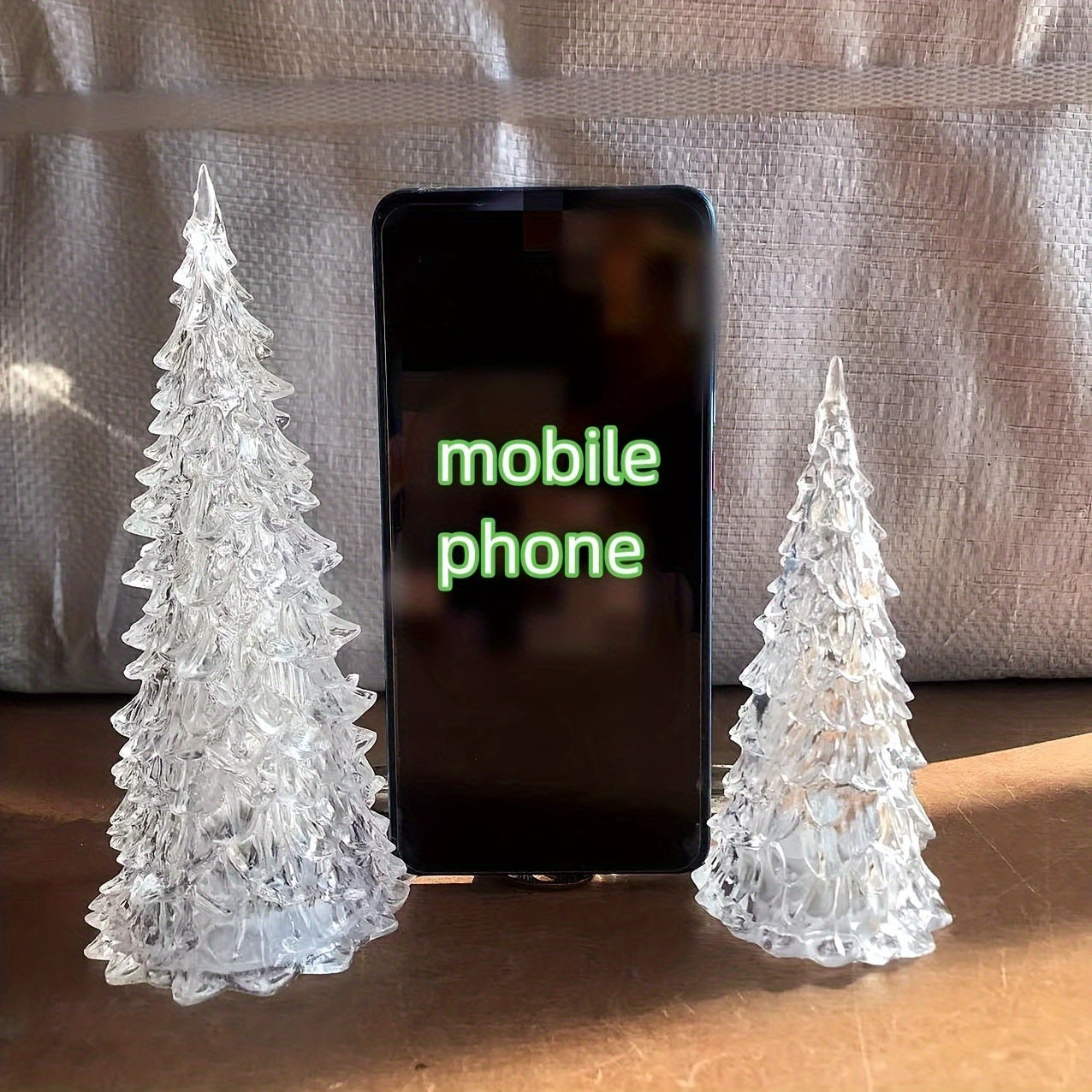 Acrylic Christmas Tree Night Light Glowing Crystal Tree