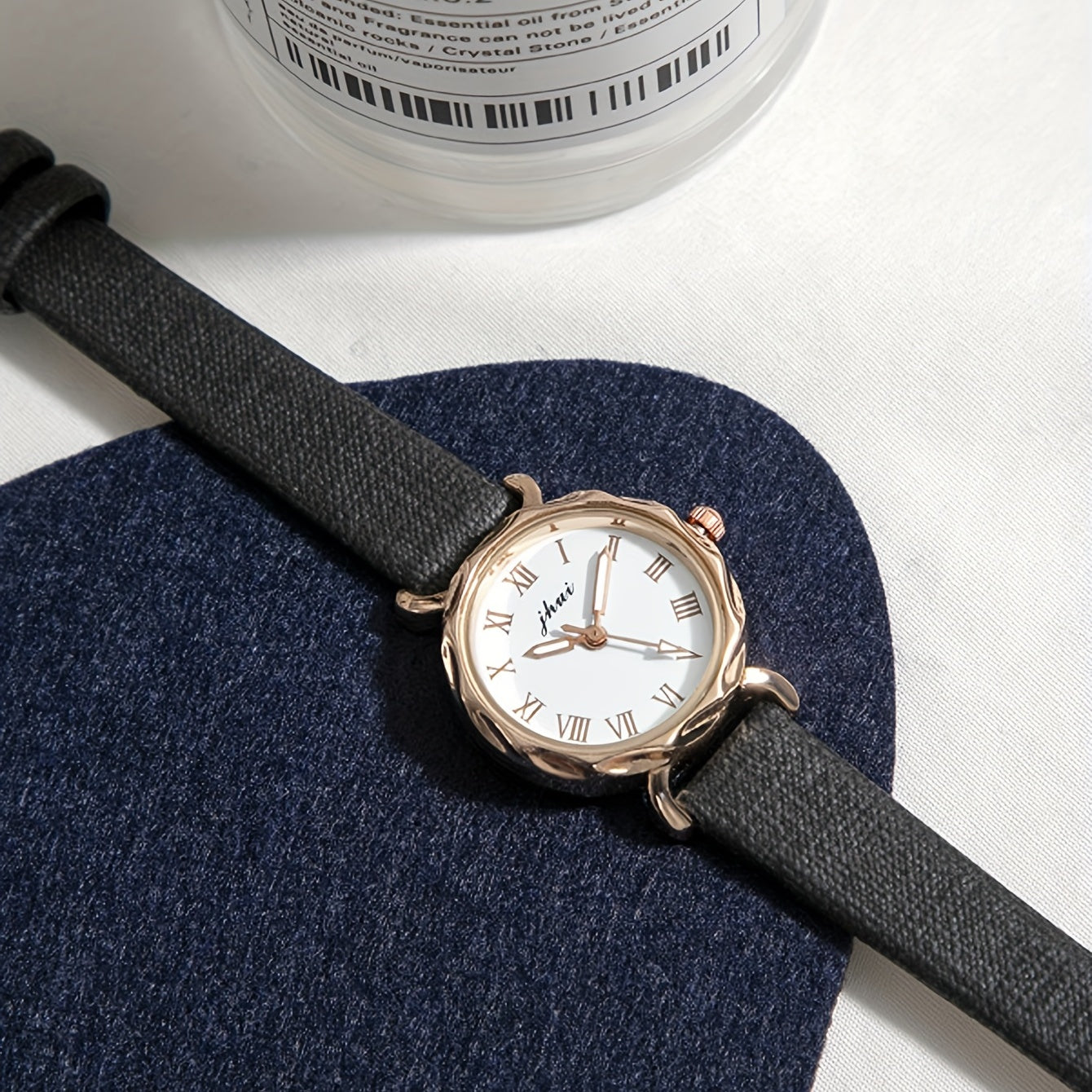 Alloy Heart Bracelet Watch Set for Kids