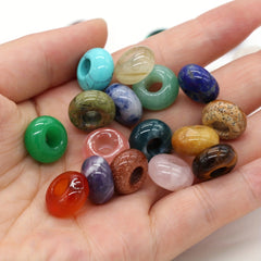1pc 14 8MM Large Hole Natural Stone Beads for DIY Jewelry