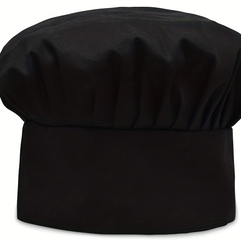 Chef Hat Adult Solid Cap Adjustable Kitchen Cooking Work