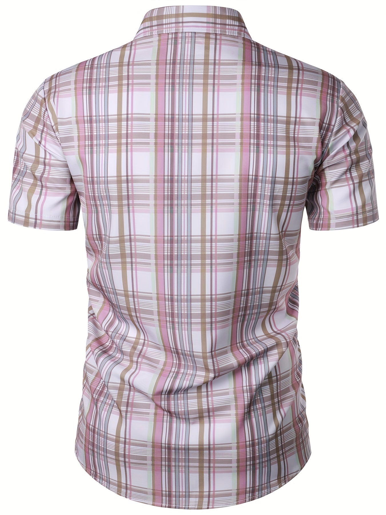 Men's Plant Pattern Short Sleeve T-shirt For Summer