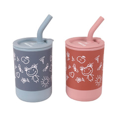 Kids' Silicone Water Cup for Self-Drinking Training
