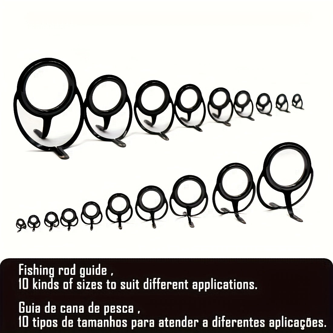 Stainless Steel Fishing Rod Guide Rings 4-38mm 50pcs/100pcs
