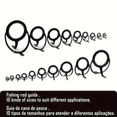 Stainless Steel Fishing Rod Guide Rings 4-38mm 50pcs/100pcs