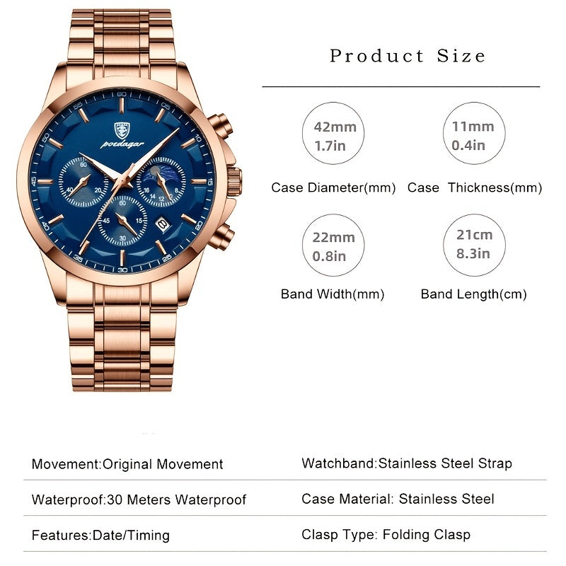 Sports Waterproof Luminous Quartz Men's Watch