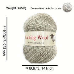 5 Pcs Hand Knitted Wool Thread - Warm & Close Fitting - Light & Soft