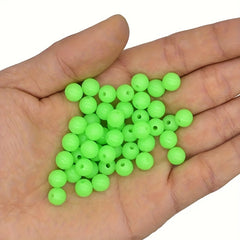 170pcs Glow in the Dark Fishing Beads Set Soft Rubber Rig Accessories