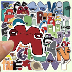 52 Sheets Letter Sticker for Phone Case DIY Decorative Sticker