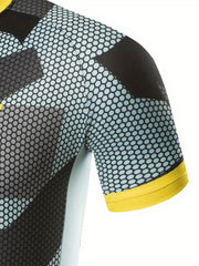 Men's Camo Cycling Jersey Quick Dry Breathable Moisture Wicking Shirt