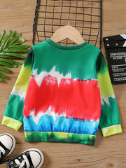 Boys Casual Pullover Sweatshirt Long Sleeve Crew Neck Tops