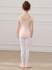 Girls Comfy Cotton Ballet Leotard Romper Dance