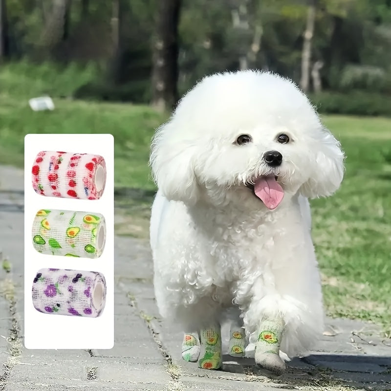 Self Adhesive Pet Bandage Dog Walking Foot Protection Bandage