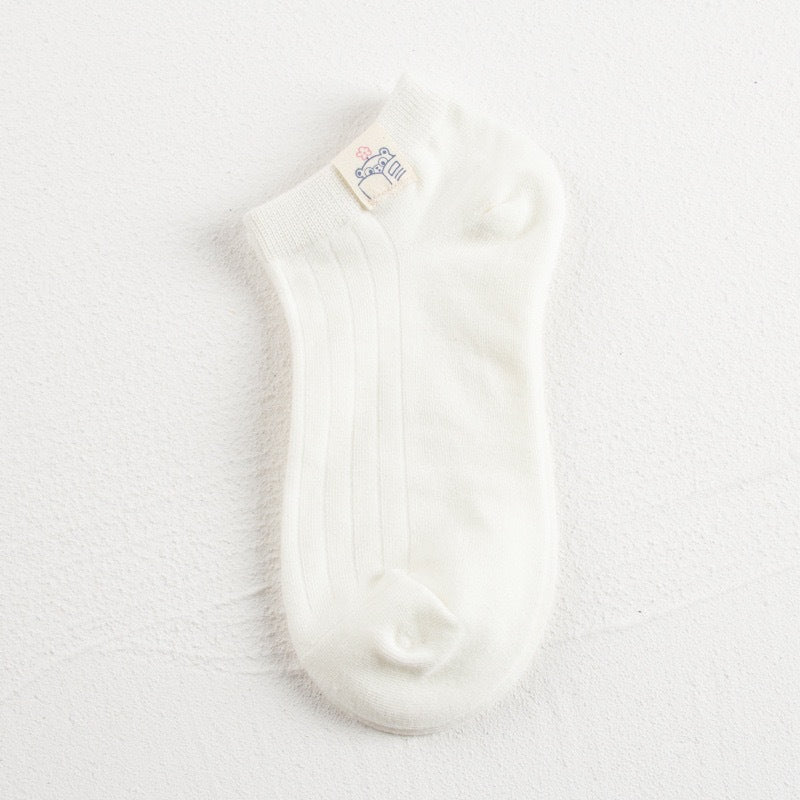 3 Pairs Women's Bear Ankle Socks - Cute Design
