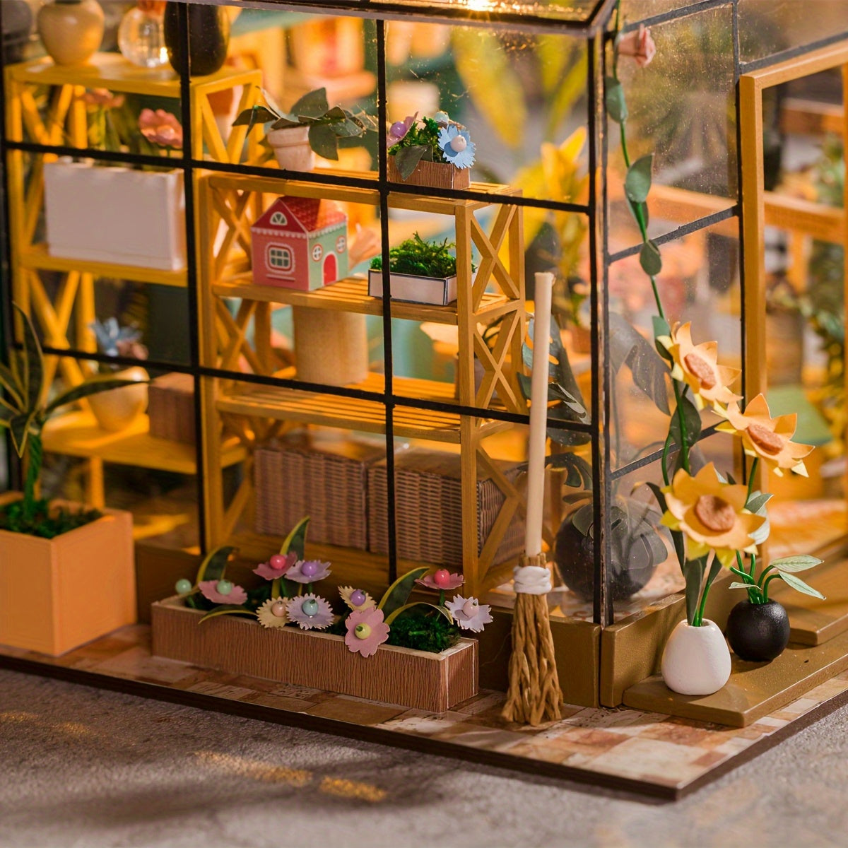 3D Garden Theme Scene Small House Puzzle DIY Cabin Wooden Handicraft