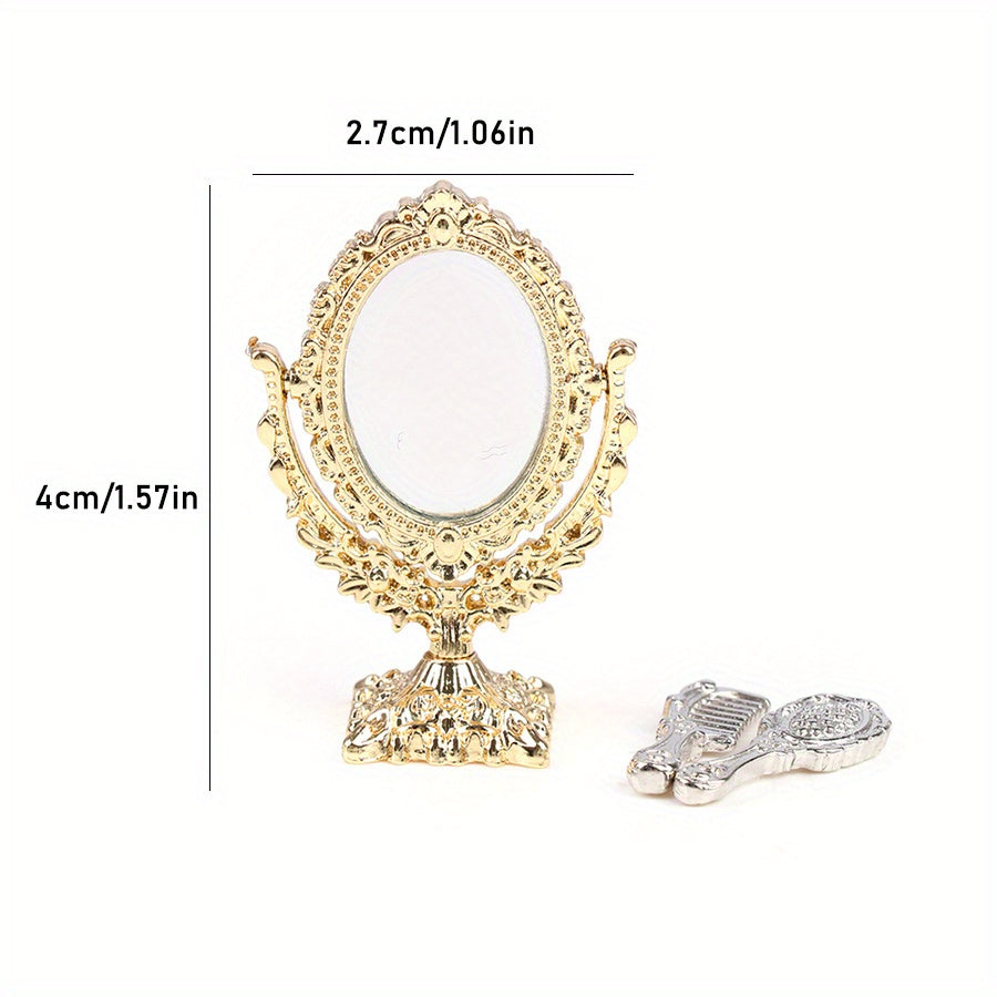 1:12 Scale Mini Doll House Mirror Makeup Furniture Toy