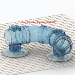 Mini Building Blocks Transparent Slide Pipeline Water Park Toy Set