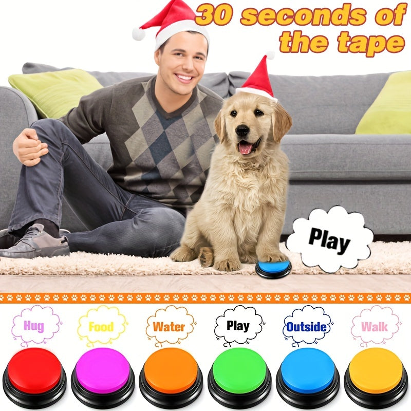 Dog & Cat Training Voice Buttons - Easy Communication & Speech Training
