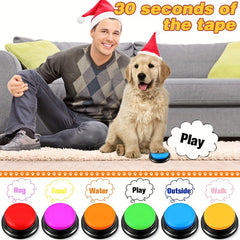 Dog & Cat Training Voice Buttons - Easy Communication & Speech Training