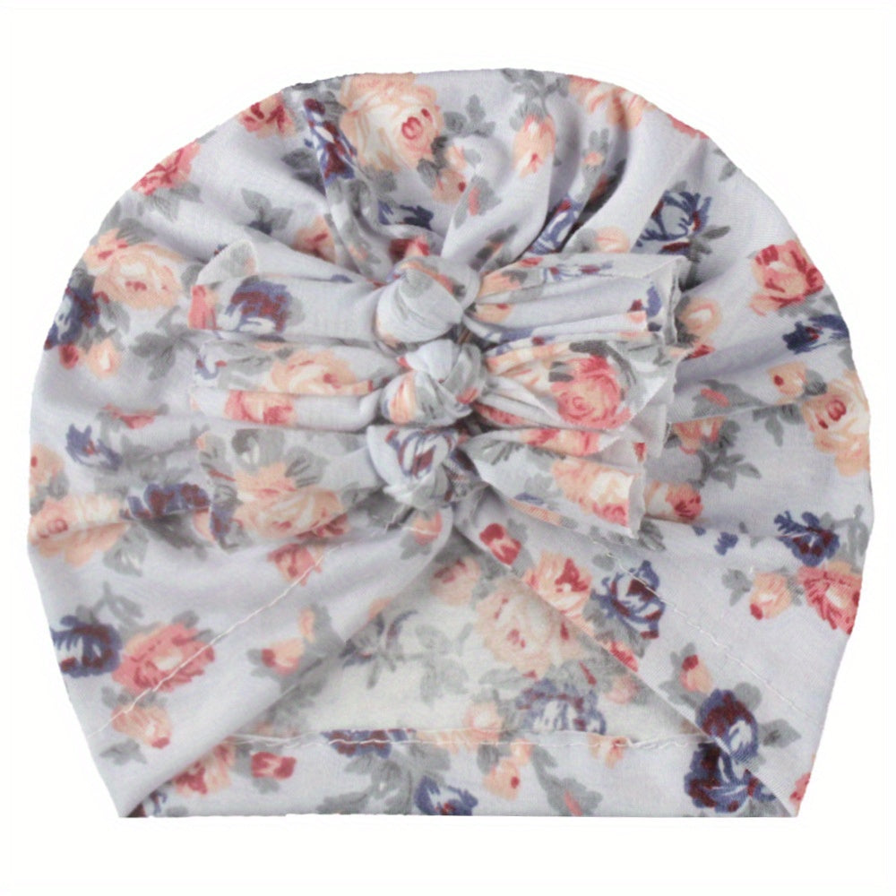 Small Floral Kelp Knot Baby Hat For Boys And Girls