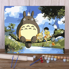 Cartoon Animals Painting By Numbers DIY Kit for Adults