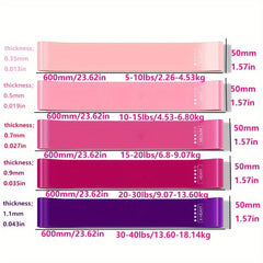 5pcs Yoga Fitness Resistance Bands Elastic Stretching Band