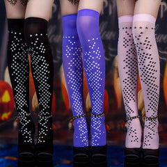 Argyle Pattern Over The Knee Socks Y2K Style Women's Stockings