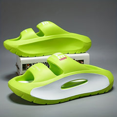 Men's Platform Slides Non Slip Slippers Open Toe Shoes