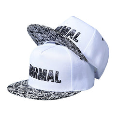 Hip Hop Men's Embroidered Flat Brim Hat