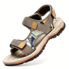 Men's Vintage Canvas Slide Sandals Hook and Loop